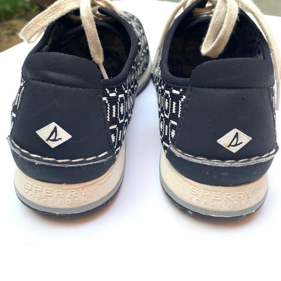 Paul Sperry Womens Lace Up Black & White Sneaker Size 8 - Picture 10 of 16